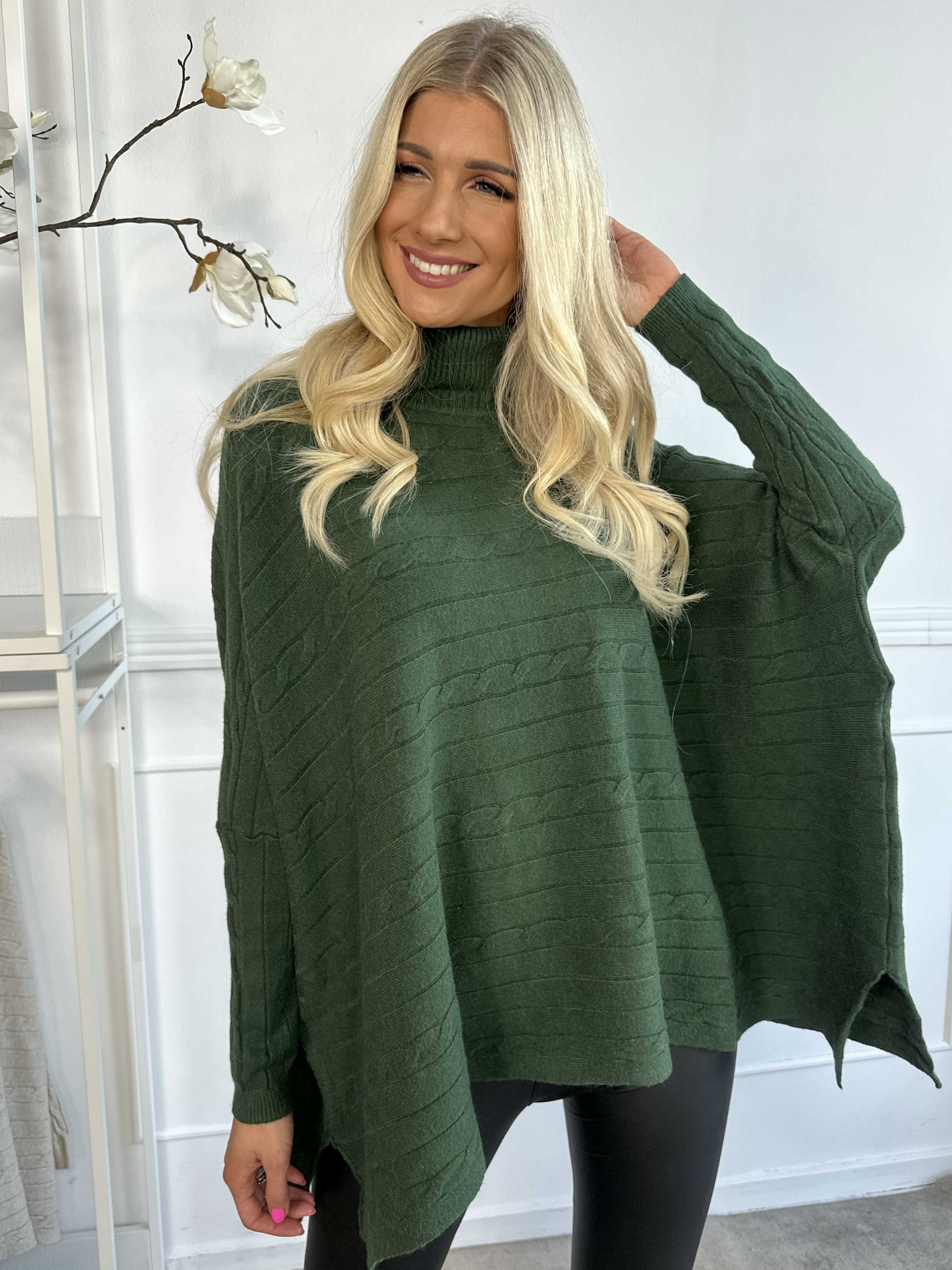 Diamond - Sød blød elastisk strik med turtleneck